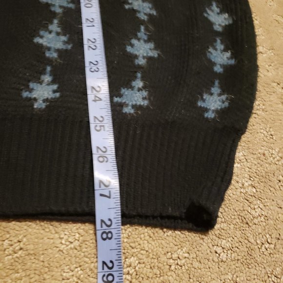 Uniform Code Sweater Long Sleeve Vintage Leather Blue Black Women's L Pre-owned - Picture 6 of 7